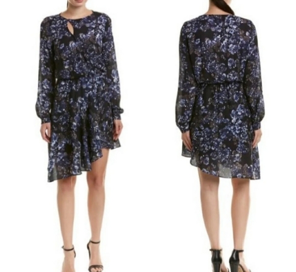 Parker Dark Bluebonnet Floral Dress NEW - Picture 7 of 7